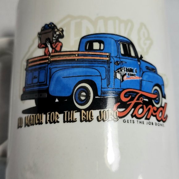 Ford Motor Co Frank And Sons Pickup 10 oz Coffee Cup Mugs Set of 2 - Picture 4 of 9